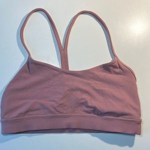 lululemon Flow Y bra (nulu) Dusty Rose size 6